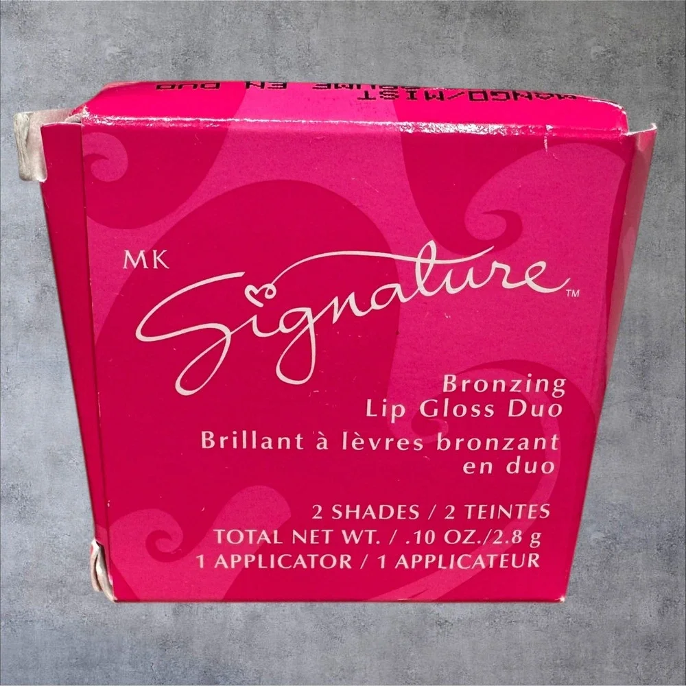 Mary Kay MK Signature Bronzing‎ Lip Gloss Duo Mango/Mist 000151 New Box 0.10oz